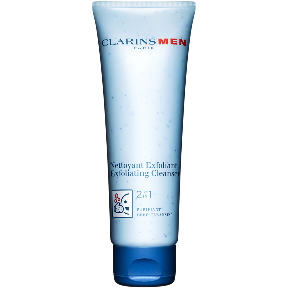 Clarins Men 2 in 1 Exfoliating Cleanser, 125 ml Clarins Men Ansiktsrengöring för män