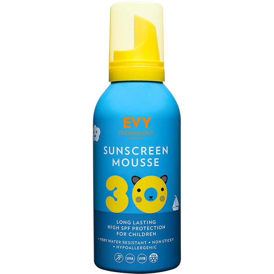 EVY Sunscreen Mousse Kids 30 SPF, 150ml EVY Technology Solprodukter