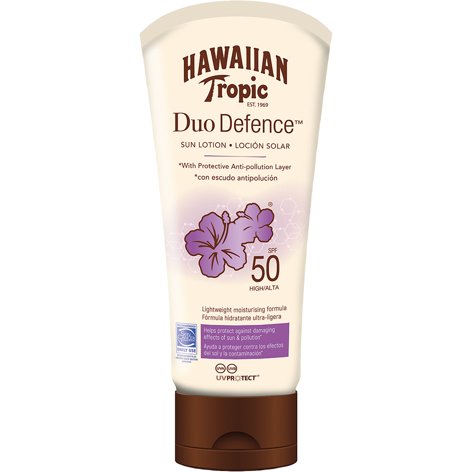 Hawaiian Tropic DueDefence Sun Lotion SPF50 180 ml Hawaiian Tropic Solkräm