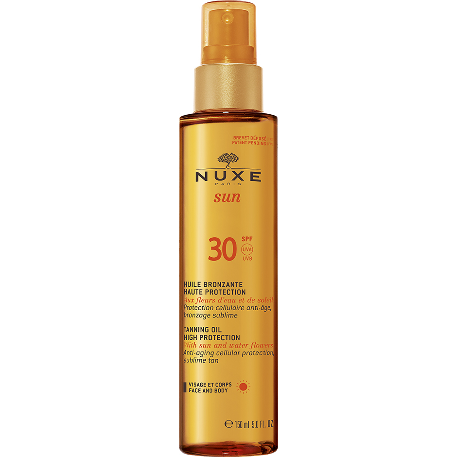 NUXE Sun Tanning Oil Face & Body SPF 30 150 ml Nuxe Solprodukter