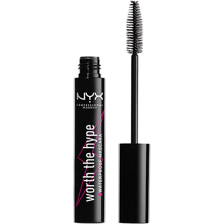 NYX PROFESSIONAL MAKEUP Worth The Hype Waterproof Mascara, Black 7 ml NYX Professional Makeup Mascara