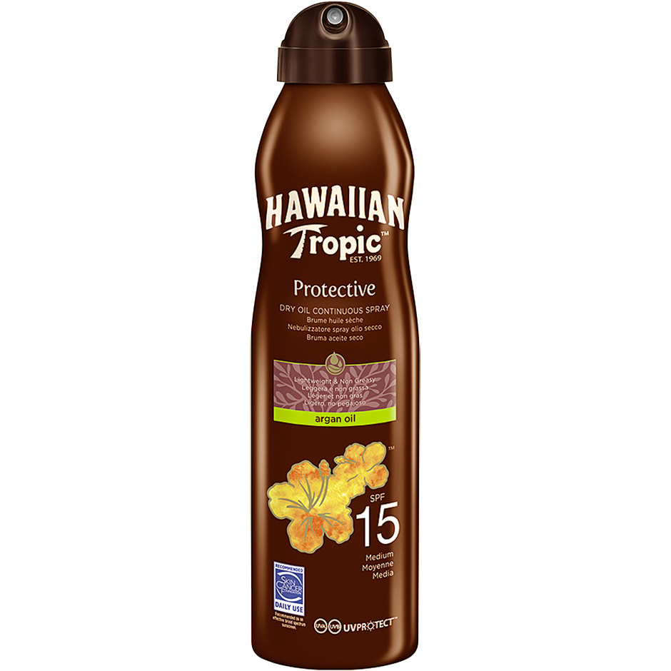 Hawaiian Tropic Dry Oil Argan C-Spray SPF 15 180 ml Hawaiian Tropic Solskydd Kropp