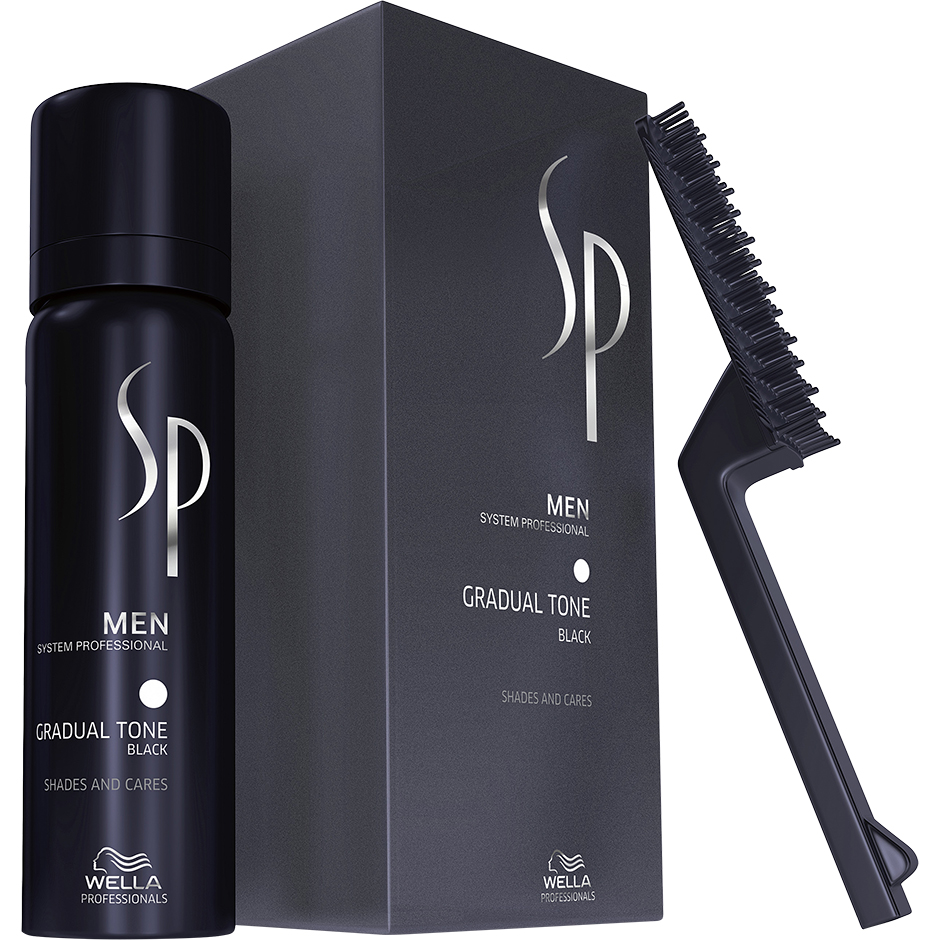 Wella System Professional Men Gradual Tone Black, 60 ml Wella Hårfärg för män