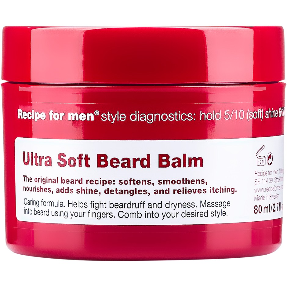 Recipe for Men Ultra Soft Beard Balm,  80 ml Recipe for men Skägg  Mustasch