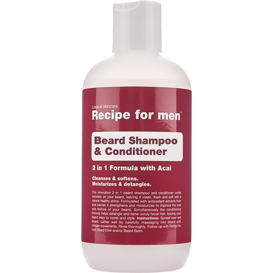 Recipe for Men Beard Shampoo & Conditioner 250 ml Recipe for men Skägg & Mustasch