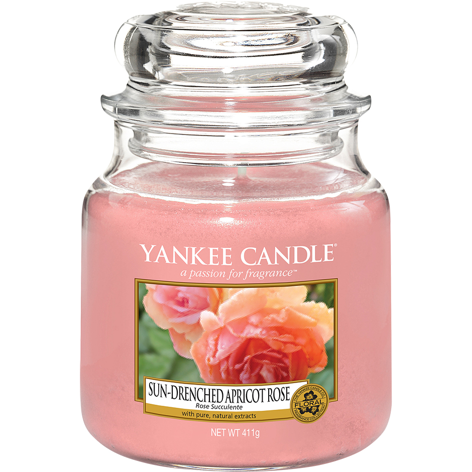 Sun Drenched Apricot Rose, 411 g Yankee Candle Doftljus